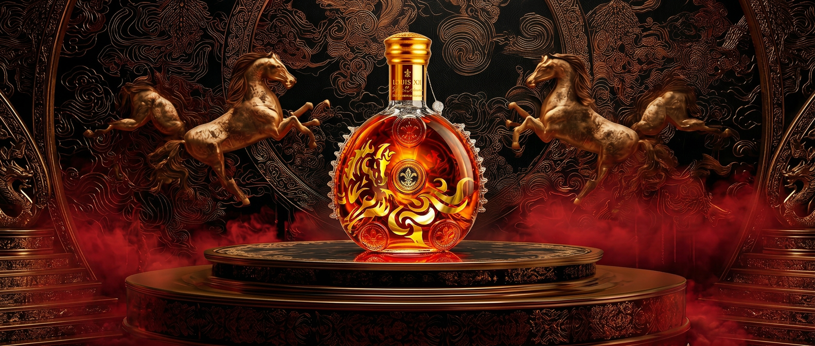 LOUIS XIII Lunar New Year decanter with gold dragon etching