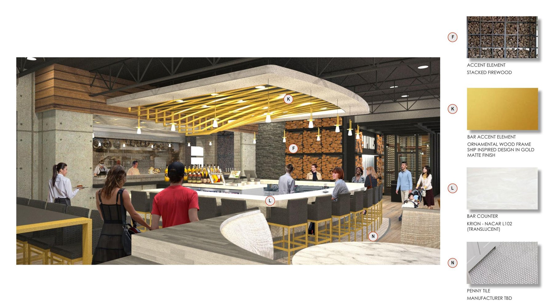 Vue Hamptons — Bar / Kitchen Glass View