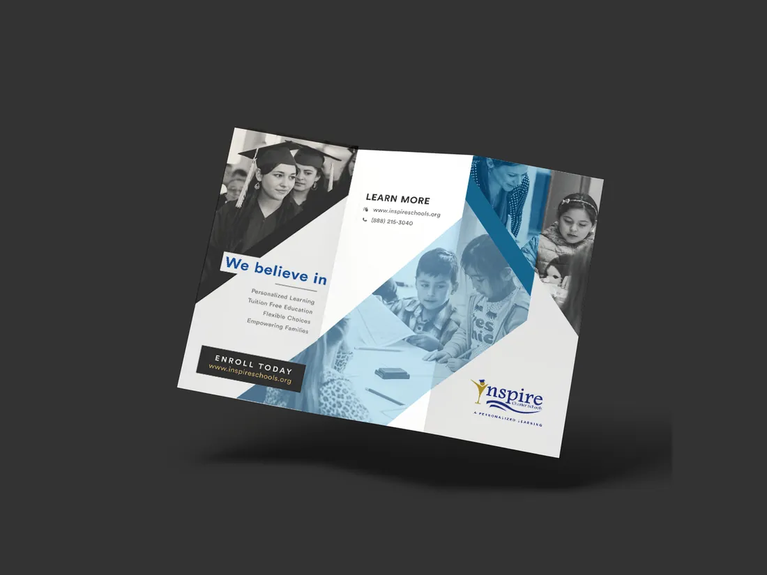 Brand Identities: Inspire Charter Schools, brochure