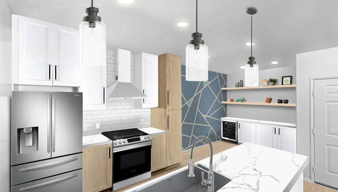 Homes & Studies: Apartment kitchen, proposed