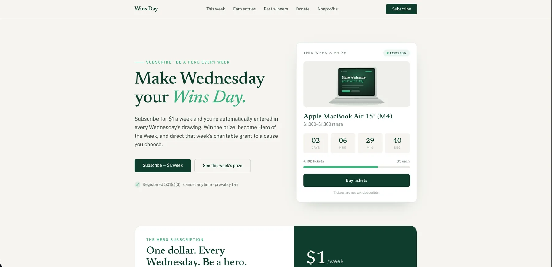 Websites: Wins Day